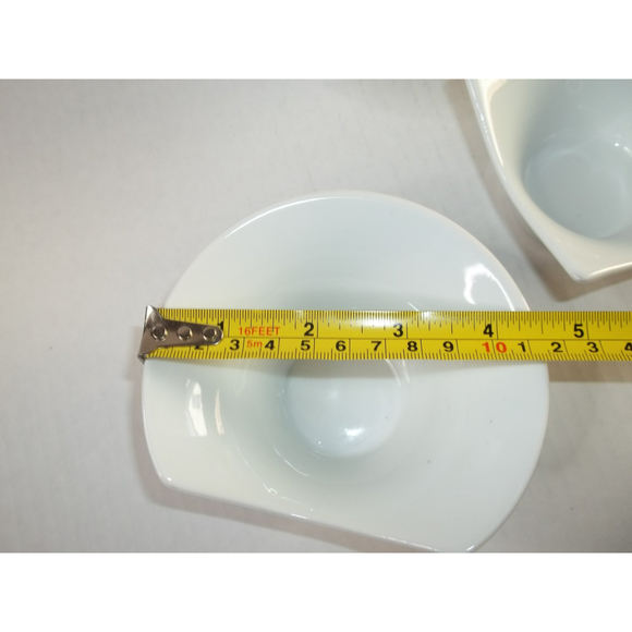 Pier 1 Import White Porcelain Tasting Sampling Condiment Party Bowls Set of 5 - Picture 7 of 9